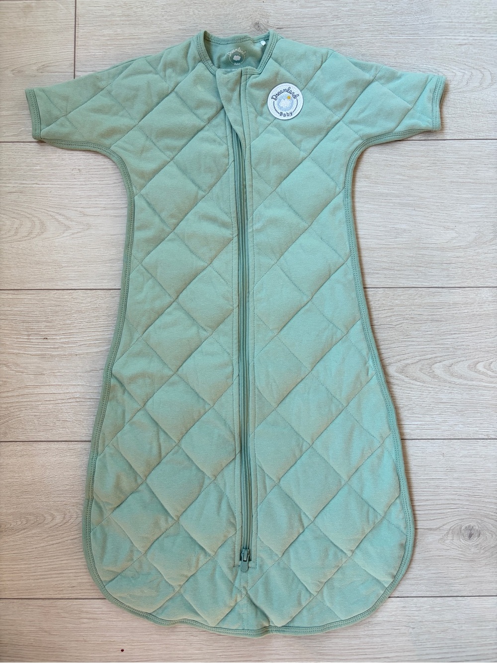 Mint Quilted Kids Sleep Sack Pajamas
